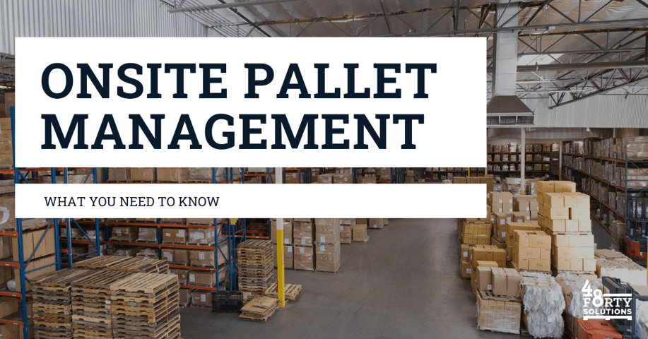 warehouse with pallets