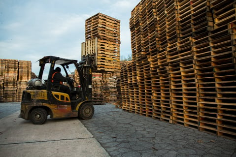 48forty forklift and pallets